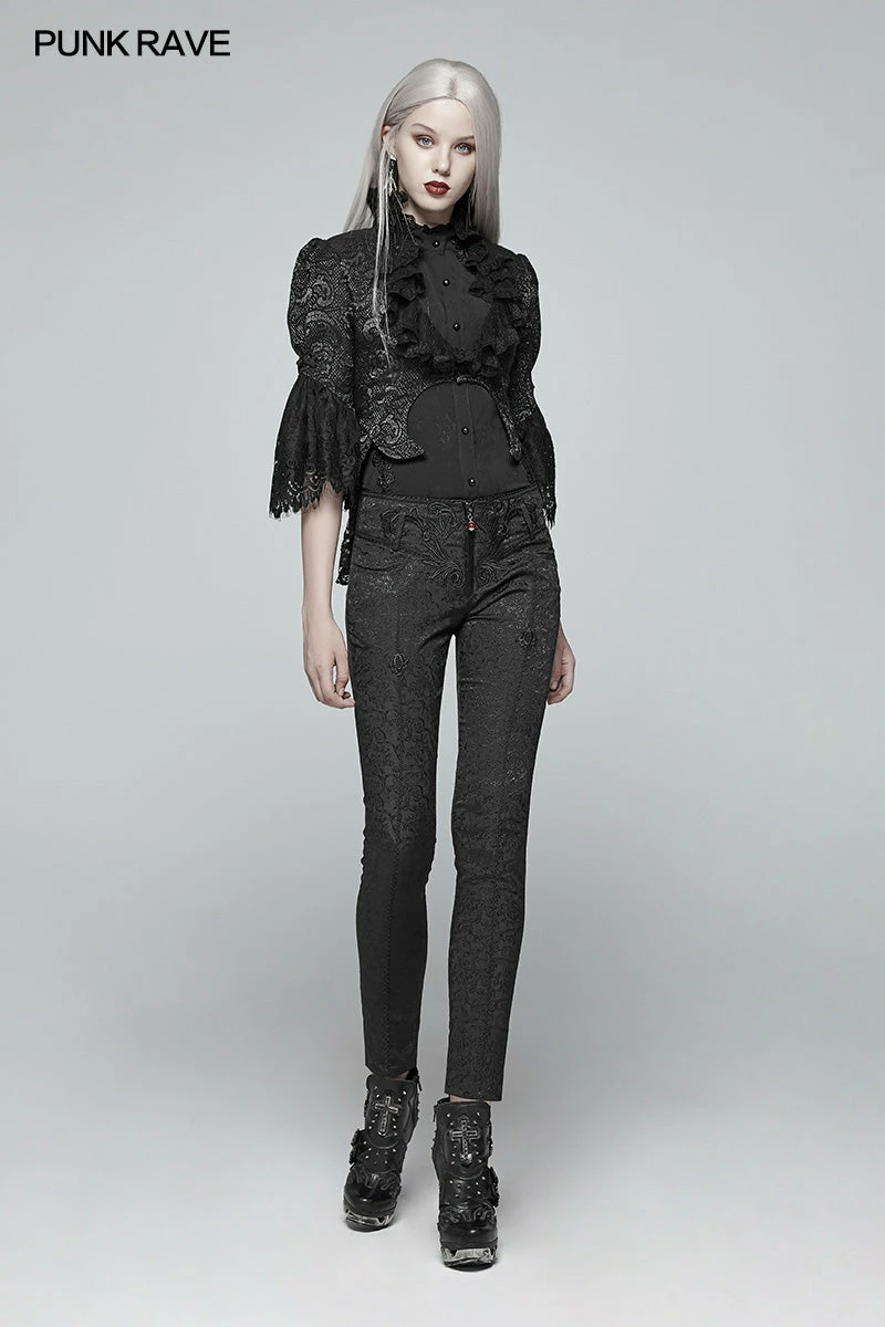 Punk Rave Store Gothic Standing Collar Short Coat 8 Punk Rave Store Gothic Standing Collar Short Coat