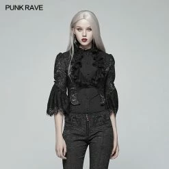 Punk Rave Store Gothic Standing Collar Short Coat