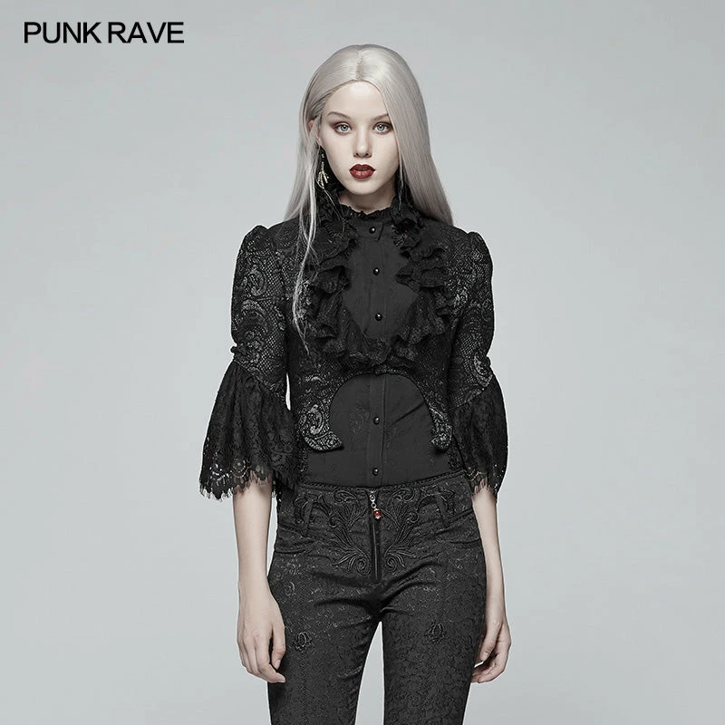Punk Rave Store Gothic Standing Collar Short Coat 3 Punk Rave Store Gothic Standing Collar Short Coat