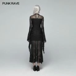 Punk Rave Store Gothic Daily Wear Long Sleeves Lace Dress