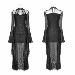 Punk Rave Store Gothic Daily Wear Long Sleeves Lace Dress
