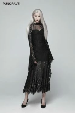 Punk Rave Store Gothic Daily Wear Long Sleeves Lace Dress