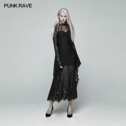 Punk Rave Store Gothic Daily Wear Long Sleeves Lace Dress