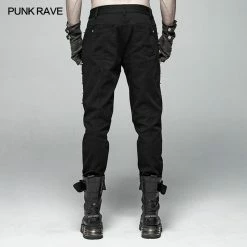 Punk Rave Store Punk Men Heavy Metal Trousers With Metal Tip Rivet 10 Punk Rave Store Punk Men Heavy Metal Trousers With Metal Tip Rivet