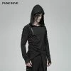 Punk Rave Store Dark Punk Hooded Thin Asymmetry Sweatshirt For Men