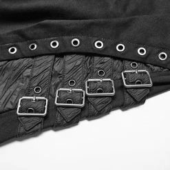 Punk Rave Store Men Punk Water-washed Elastic Trousers 12 Punk Rave Store Men Punk Water-washed Elastic Trousers