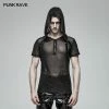 Punk Rave Store Punk Perspective Hooded Tulle T-shirt