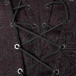 Punk Rave Store Goth Black And Red V-neck Zipper Vest With Cross Decoration Gothic 12 Punk Rave Store Goth Black And Red V-neck Zipper Vest With Cross Decoration Gothic