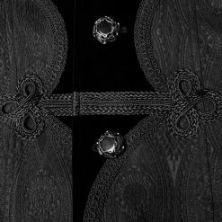 Punk Rave Store Men Goth Vampire Master Mid-length Jacket V-neck Long Sleeve Coat 18 Punk Rave Store Men Goth Vampire Master Mid-length Jacket V-neck Long Sleeve Coat