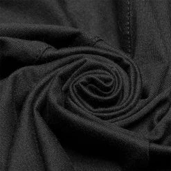 Punk Rave Store Gothic Women Hollow-out Collar Long Sleeve High Neck A-line Short Dress