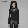 Punk Rave Store Gothic Hollow-out Long Sleeve T-shirt For Women
