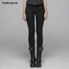 Punk Rave Store Gothic Women Jacquard Long Trousers With Cross Sides