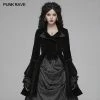 Punk Rave Store Women Gothic Lolita Long Sleeve Medium Long Velvet Coat