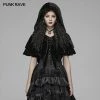 Punk Rave Store Lolita Velvet Short Hooded Loose Cloak With Cute Wooly Balls Accessories
