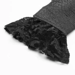 Punk Rave Store Lolita Long Sleeve Shirt Translucent Lace Shoulder T-shirt