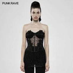 Punk Rave Store Gothic Womens Corset Glen Creatures Perspective Corset