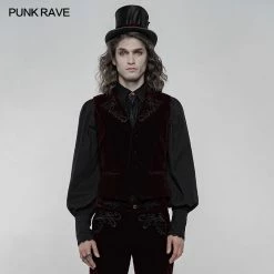 Punkravestore Exquisitely Embroidered Gothic Vest Gothic Vampire