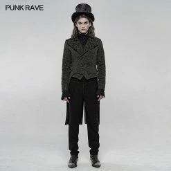 Punkravestore Vintage Gothic Jacquard Jacket Gothic Vampire