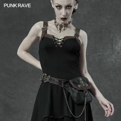 Punkravestore Steampunk Retro Waist Bag