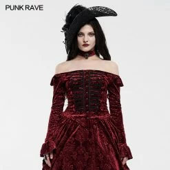 Punkravestore Victoria Royal Palace Velvet Shirts