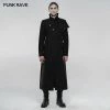 Punkravestore Military Uniform Woolen Long Coat
