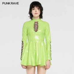 Punkravestore Punk Glitzy Sexy Short Dress