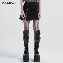 Punkravestore Punk Rough Short Skirt