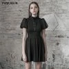 Punkravestore Back Love Hollow Dress Women