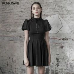 Punkravestore Back Love Hollow Dress Women