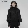 Punkravestore Gothic Daily Jacquard Long Sleeve Shirt