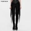 Punkravestore Goth Black Flame Leggings Gothic