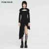 Punkravestore Punk Knitted Asymmetrical Dresses