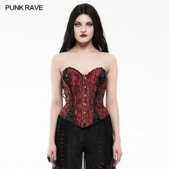 Punkravestore Goth Mottled Beaded Waist Seal Coset