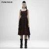 Punk Rave Store Punk Rebellious Girl Irregular Dress - Red