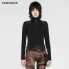Punkravestore Punk Knit Long-sleeved T-shirt