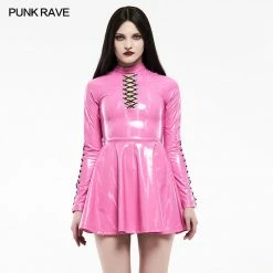 Punkravestore Punk Glitzy Sexy Short Dress