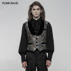 Punkravestore Vintage Gothic Waistcoat Gothic Vampire
