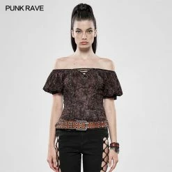 Punk Rave Store Steampunk Fantasy Magic Short Sleeve T-shirt