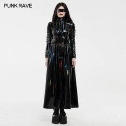 Punkravestore Cyber Rococo Laser Long Coat