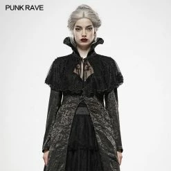 Punk Rave Store Noble Queen Pearl Mesh Little Cloak