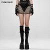 Punk Rave Store Cyber Tech Sexy Hollow-out Skirt