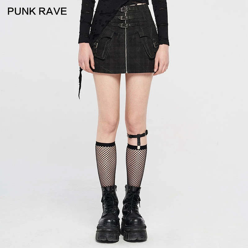 Punkravestore 2020 Short Punk Skirt 3 Punkravestore 2020 Short Punk Skirt