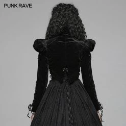 Punk Rave Store Gothic Lolita Lolita Standing Collar Bubble Sleeve Short Jacket