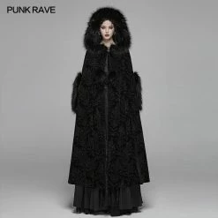 Punk Rave Store Gothic Winter Gorgeous Hooded Cloak For Women