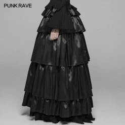 Punk Rave Store Gothic Lolita Gothic Multi Layered Dress With Elastic Band
