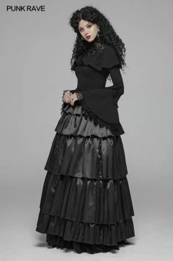 Punk Rave Store Gothic Lolita Gothic Multi Layered Dress With Elastic Band