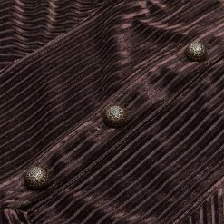 Punk Rave Store Gothic Dark-Grain Long Sleeve Velvet Shirt