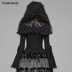 Punk Rave Store Gothic Lolita Lolita Lace Turtleneck Long Sleeve T-shirt