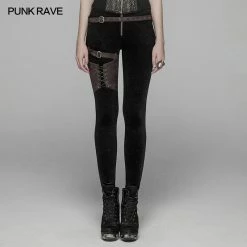Punk Rave Store Steam Punk Leggings Women Personalized Pants