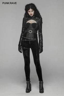 Punk Rave Store Steam Punk Long Sleeve PU Leather Short Jacket 19 Punk Rave Store Steam Punk Long Sleeve PU Leather Short Jacket